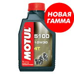 ����� MOTUL 5100 4T SAE 10W-30 1�. 