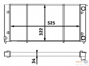 �������� VW GOLF1-2/JETTA1-2 (525x322x34) 