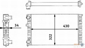 �������� VW GOLF 1.4 91-98 (429*322*23)