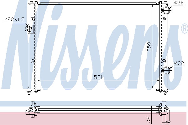 �������� VW PASSAT IV  1,6-2,0 94- (525x377x34)