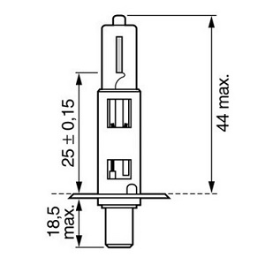 ����� H1 55W 12V P14,5s Blue Effect 