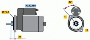������� AUDI/FORD/VW 1.4-2.0 77-03 (12V/0.9KW)