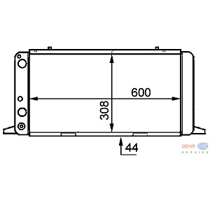 �������� AUDI 80 86- (586x317x34)