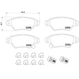 ������� ��������� OPEL Astra F 98-, Astra G 00-, Zafira A 99-