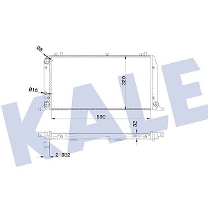 �������� AUDI 80 IV, V 86-, Coupe 89-, Cabriolet 93- Radiator