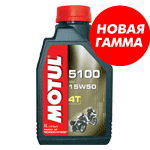 ����� MOTUL 5100 4T SAE 15W-50 1�. 