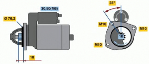 ������� FORD FIESTA/KA 1.3/1.6 01-> (12V/1.1KW)