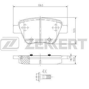 ������� ��������� SKODA OCTAVIA 04-/SUPERB 08-/VW CADDY/TOURAN 10