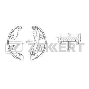 ������� ��������� RENAULT Sandero, Logan (BCH 229x38), Clio II (BB0/1/2, CB0/1/2); CITROEN C3 II, DS