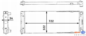 �������� VW PASSAT 88-93 1.8 (525x320x32) ��� ����.