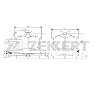 ������� ��������� FORD Galaxy 00-, Seat Alhambra 96-, VW Sharan 95-, Transporter IV 90-