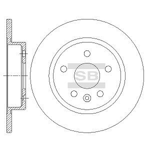���� ��������� ����. OPEL Astra J/CHEVROLET Cruze 09-> /D 268mm