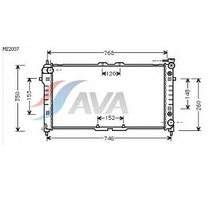 �������� MAZDA 626 1.8/2.0 ���� 94-02 (690x340x24)