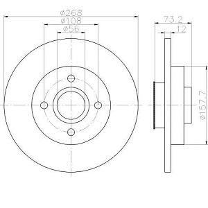 ���� ��������� ����. PEUGEOT 308SW,PARTNER/CITROEN BERLINGO,C4 Picasso 08=>