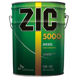 ZIC RV5000 SAE 5W-30 diesel 20. .