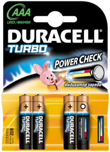  DURACELL AAA LR03 BP2 TURBO 1.5V