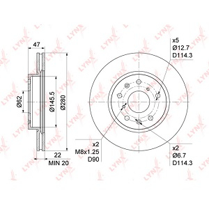   . SUZUKI SX4 1.5-2.0D (Hungary) 06-/FIAT (279,5x22mm)