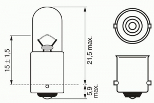  12V 4W BA9s PureLight