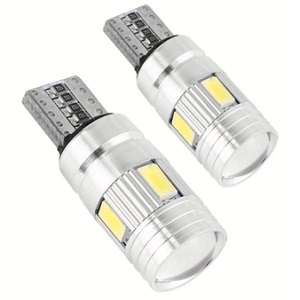 -  T-10-W5W 6SMD (5630) CAN BUS LENS WHITE