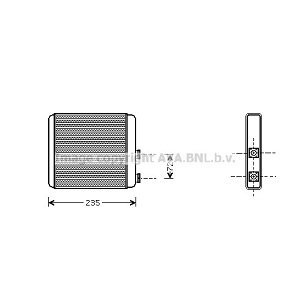  OPEL Astra F, G, Zafira A, B (210x180x24)