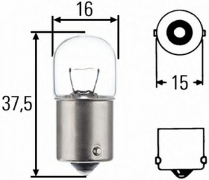  12V R5W 5W BA15S