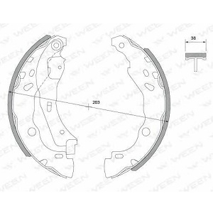   RENAULT Sandero, Logan (BCH 229x38), Clio II (BB0/1/2, CB0/1/2); CITROEN C3 II, DS