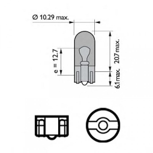  12V 5W W2.1X9.5D () WY5W