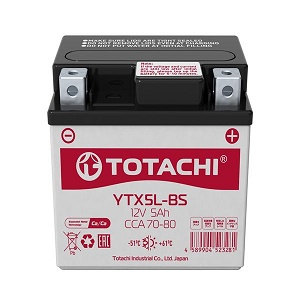  TOTACHI MOTO 12 5 80A 113x70x105 .0(- +)