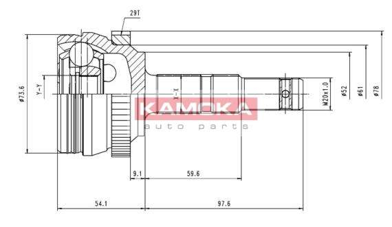  OPEL COMBO 01-> 22/28/52MM/29ABS