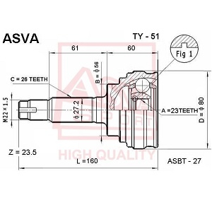  TOYOTA  23x56x26