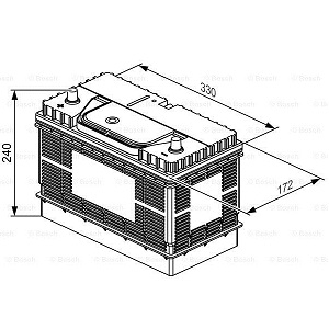  BOSCH T3 12V 105Ah 800A 330172240
