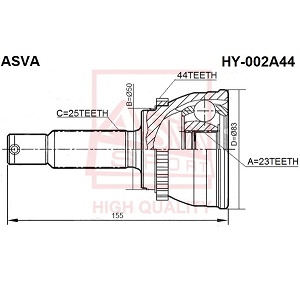  HYUNDAI MATRIX/LAVITA (BE) 2001-2006 . 23x50x25