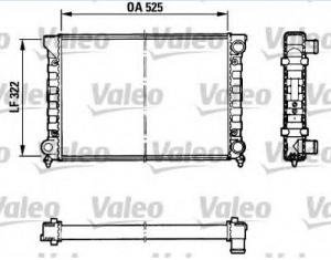  VW PASSAT 1.6/1.8 83-> (525x320x32)  .