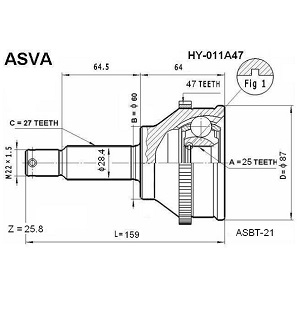  HYUNDAI . 25x60x27