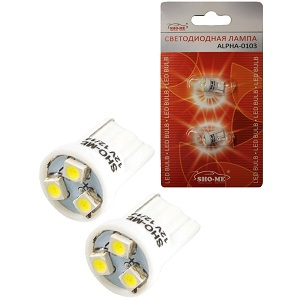 - W5W 12V 3SMD  SHO-ME