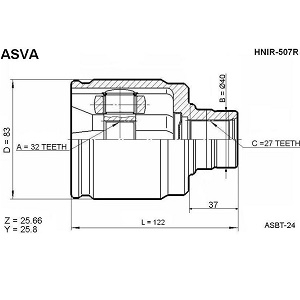  HONDA . 32x40x27