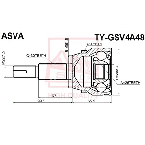  TOYOTA CAMRY GSV40 2006- 26x61.5x30