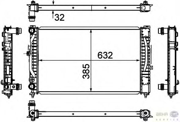  AUDI A4/A6/SKODA/VW PASSAT (632x398x32)