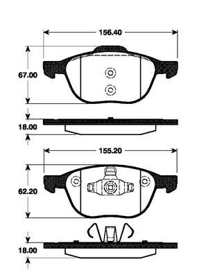   FORD FOCUS II 04-/III 10-/MAZDA 3 03-/VOLVO S40 04-