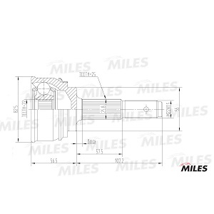  NISSAN . 25*22*55