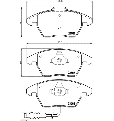   AUDI A3/VOLKSWAGEN G5/PASSAT 06>/TOURAN 03>06/CADDY 04>