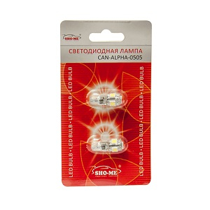 - W5W 12V 5SMD  SHO-ME