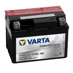 p VARTA POWERSPORTS AGM 12 3A 40A 1147186 .0(- +)