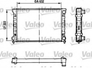  VW PASSAT 88-93, 1.8-2.0 (630x320x32)  .