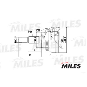  RENAULT MEGANE/SCENIC 1.8-2.0 .(ABS) . 23*35*57,5