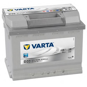 p VARTA SILVER Dynamic 63 610A 242x175x190 .1(+ -)