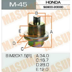  M20x1,5 HONDA 