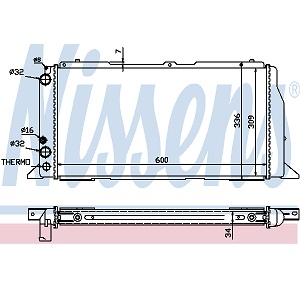  AUDI 80 4CYL.1,6-1,8 86-91 (600x308x34)